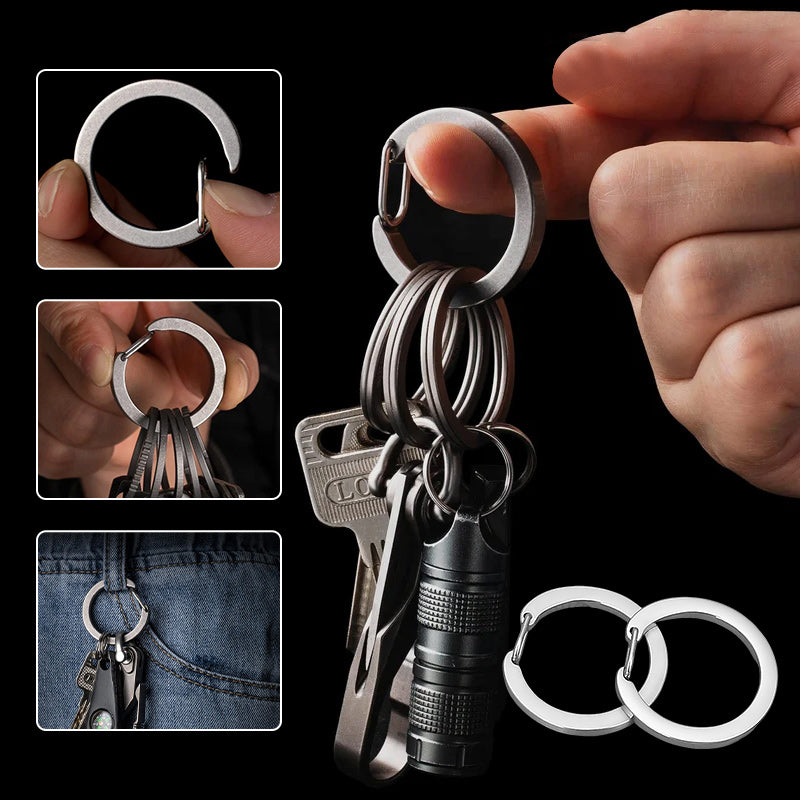 Round Carabiner Keychain Clip
