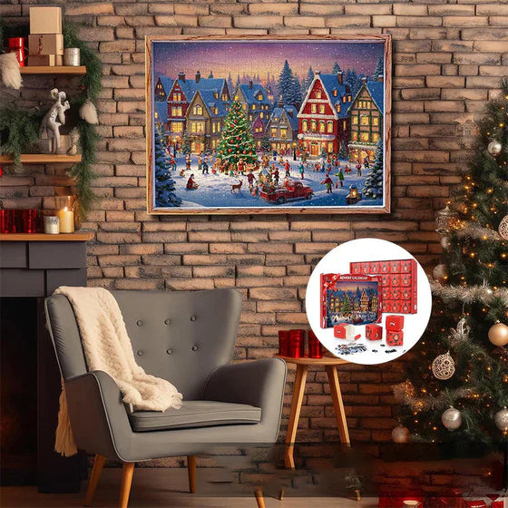 Christmas Advent Calendar Jigsaw Puzzle 1000pcs