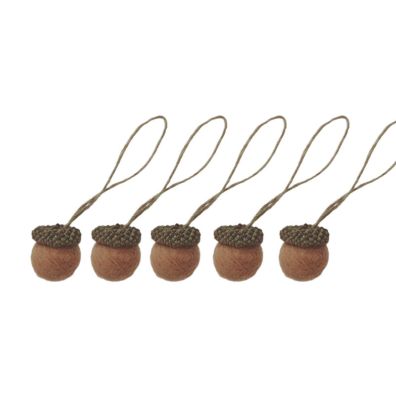 Wool Felt Acorn Ornaments
