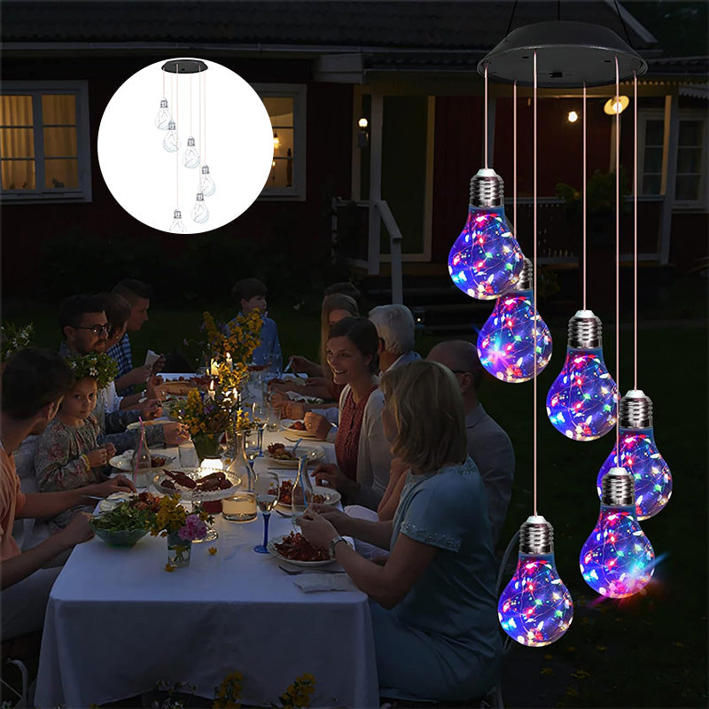 Solar-Powered LED Wind Chime Light