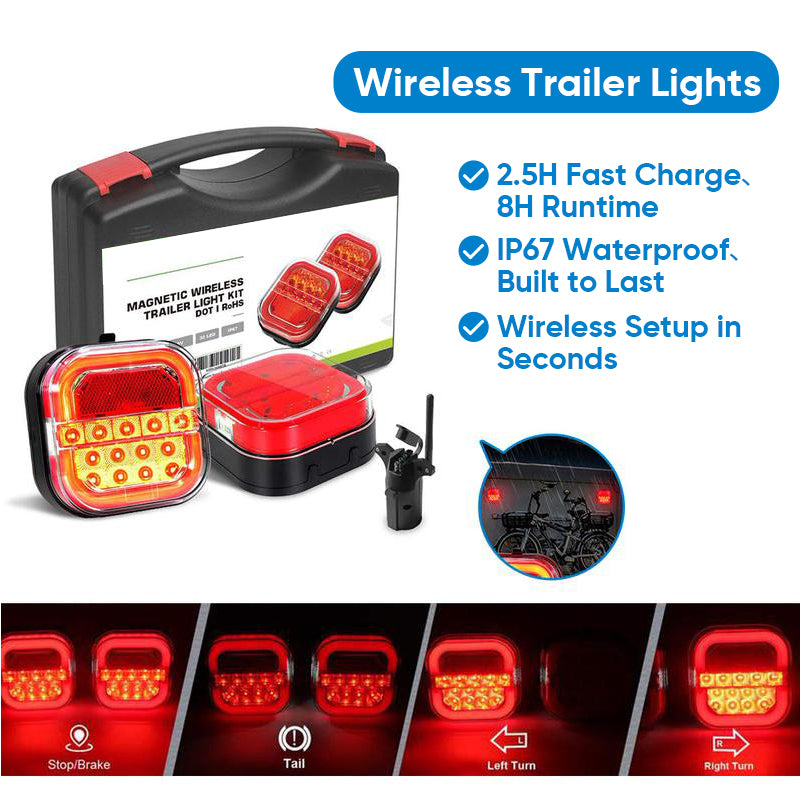 Sakerplus Wireless Trailer Lights Kit