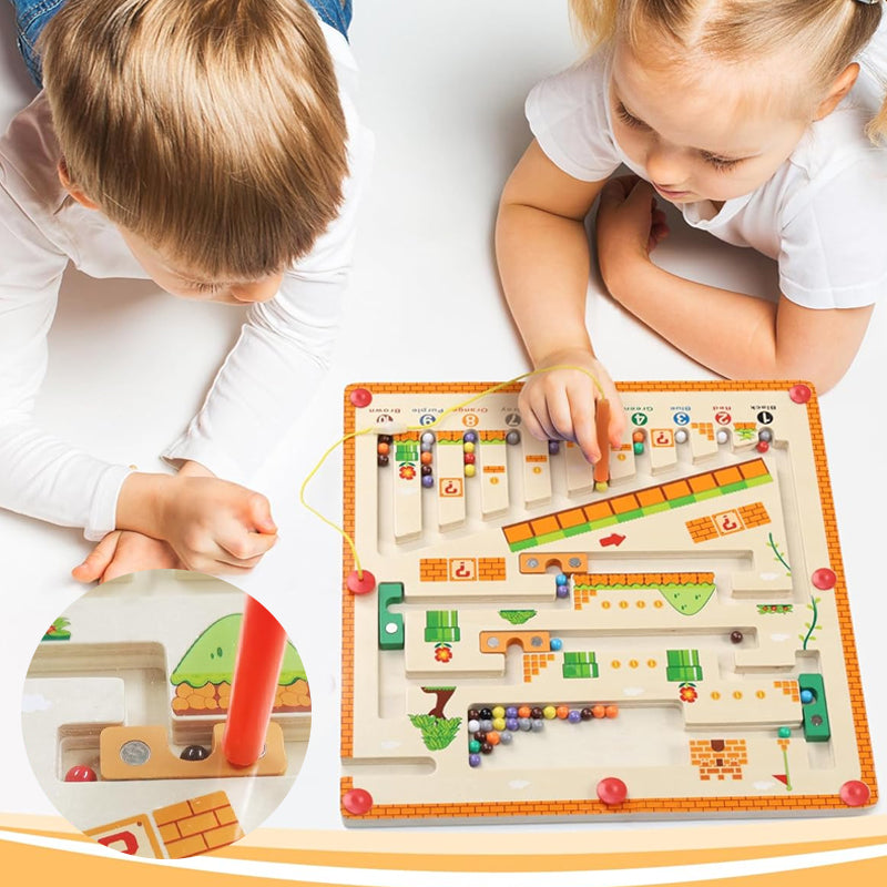 Magnetic Wooden Maze Toy Set