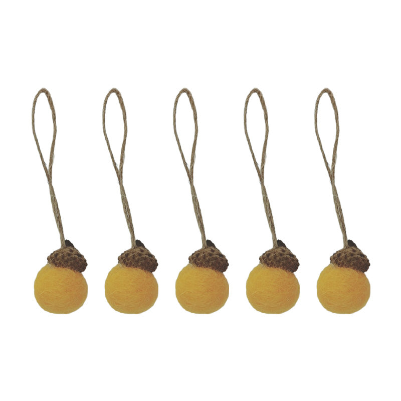 Wool Felt Acorn Ornaments