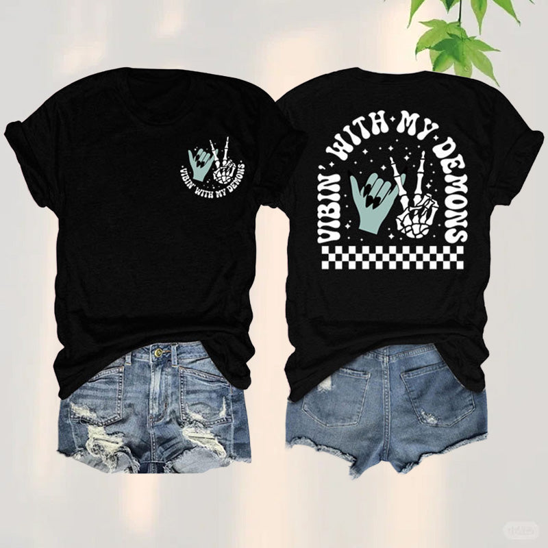 Gothic Graphic Halloween Tee