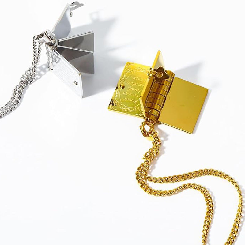 Openable Book Necklace