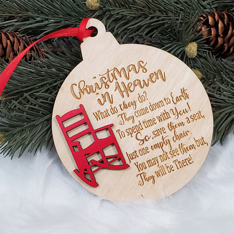 Heavenly Chair Christmas Memorial Charm