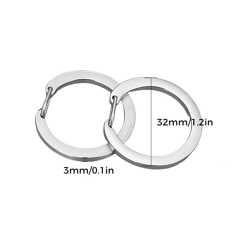 Round Carabiner Keychain Clip