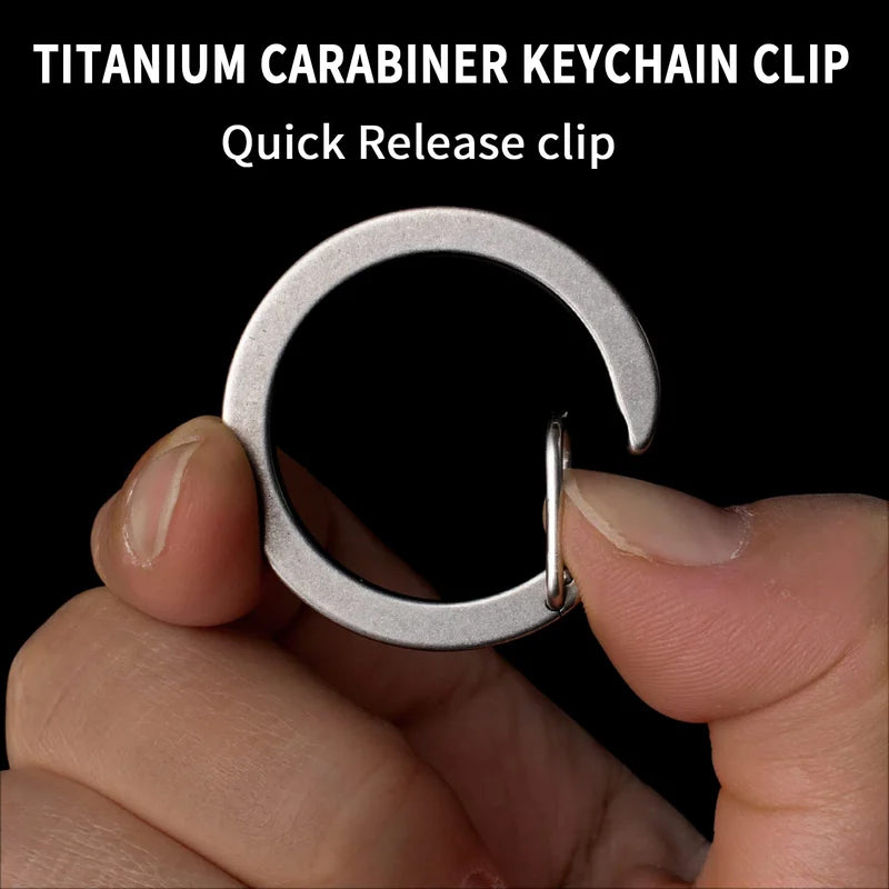 Round Carabiner Keychain Clip