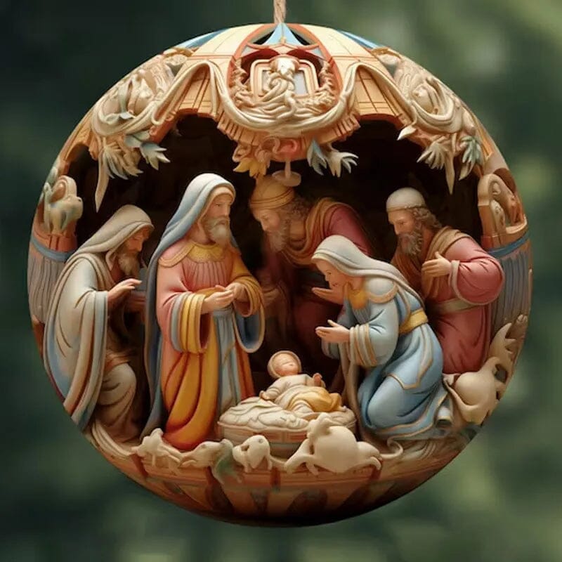 Nativity Christmas ornament