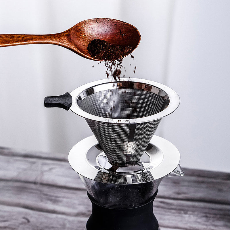 Stainless Steel Pour Over Drip Coffee Filter for Mason Jars