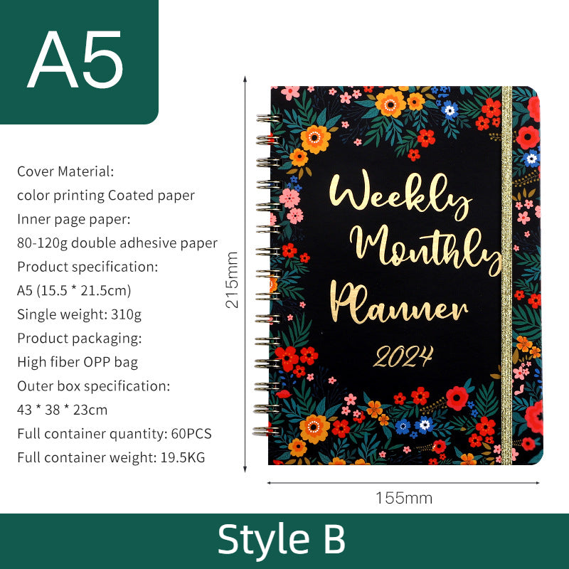2024 Personalized Weekly and Monthly Planner