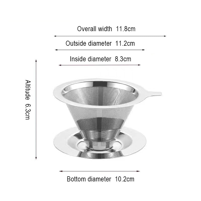 Stainless Steel Pour Over Drip Coffee Filter for Mason Jars