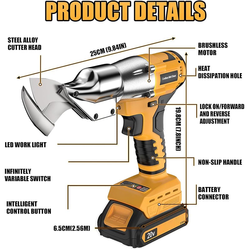 Cordless Sheet Brushless Metal Cutter