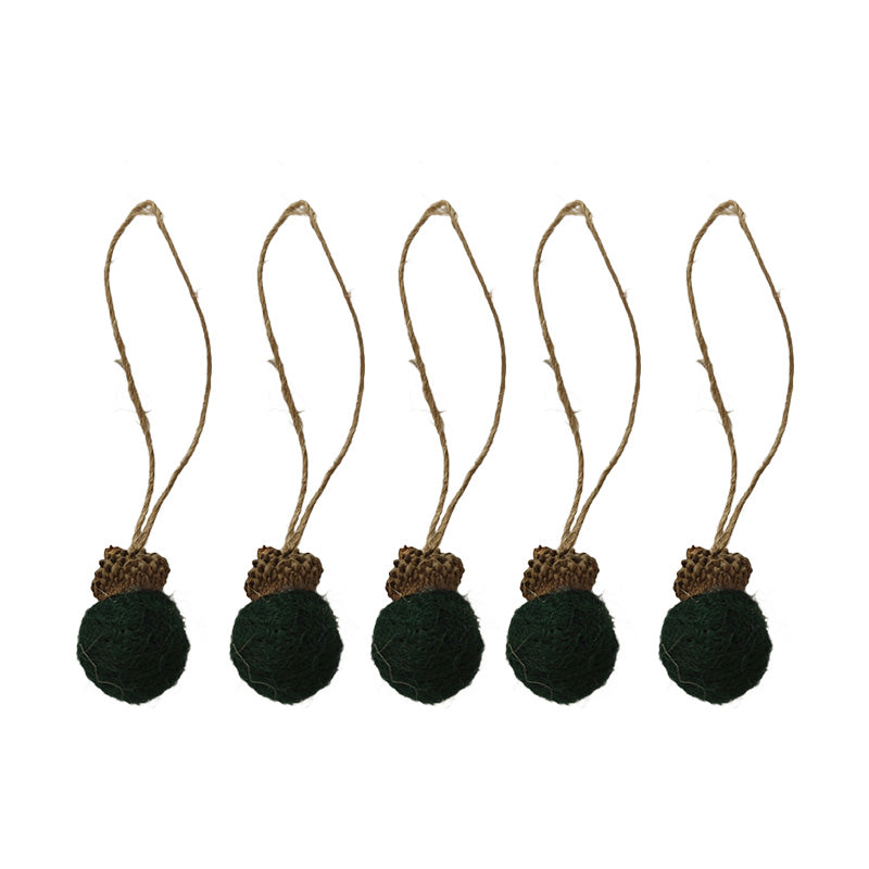 Wool Felt Acorn Ornaments