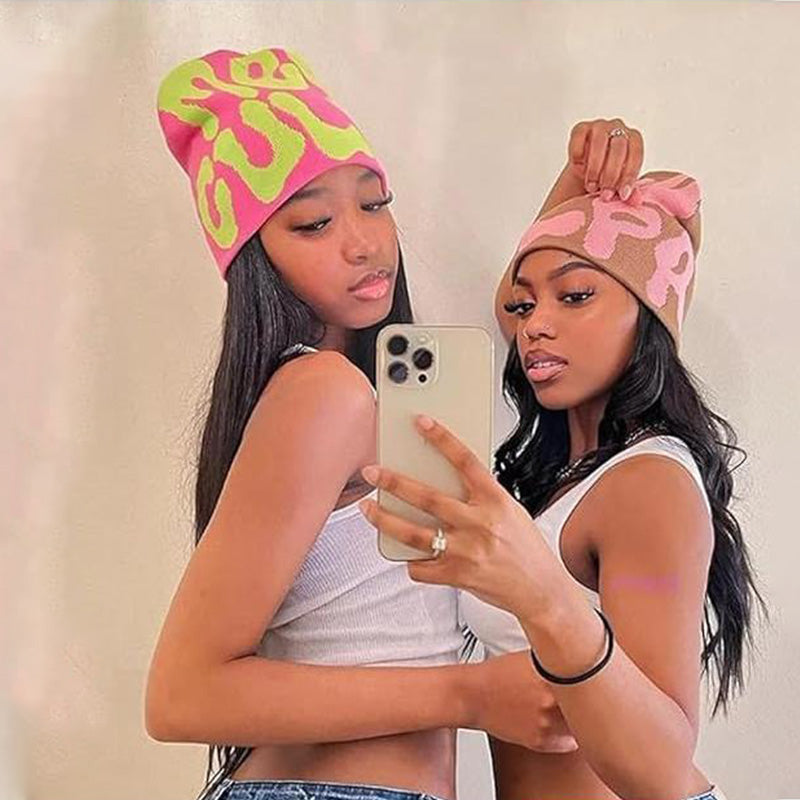 Hip Hop Lettering Knitted Hat