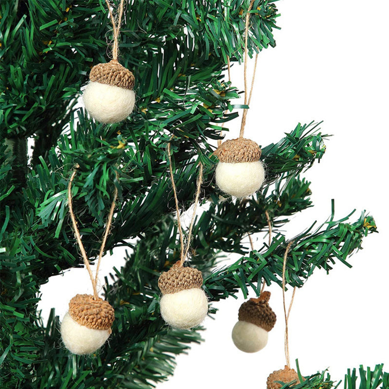 Wool Felt Acorn Ornaments