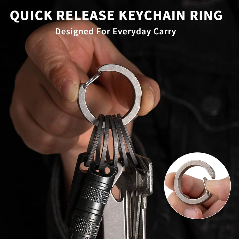 Round Carabiner Keychain Clip