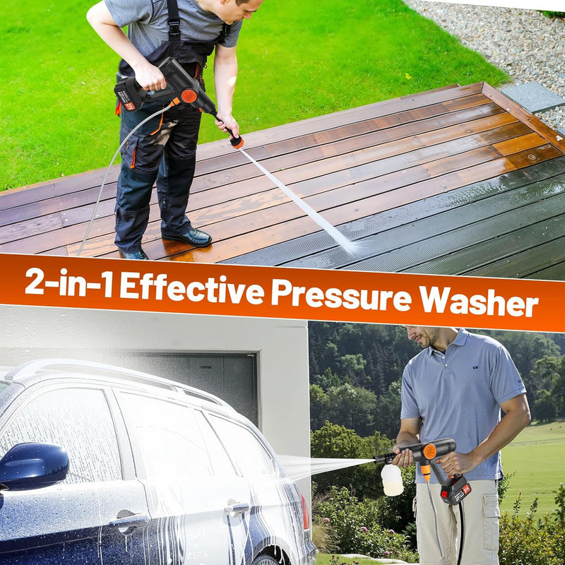 Sakerplus Portable Cordless Pressure Washer