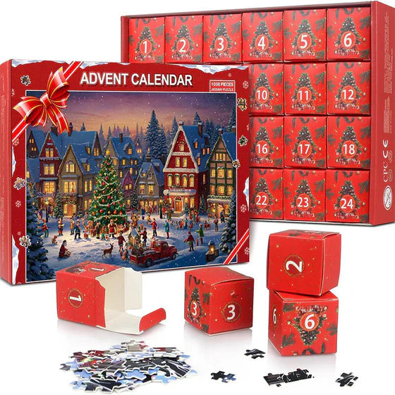 Christmas Advent Calendar Jigsaw Puzzle 1000pcs