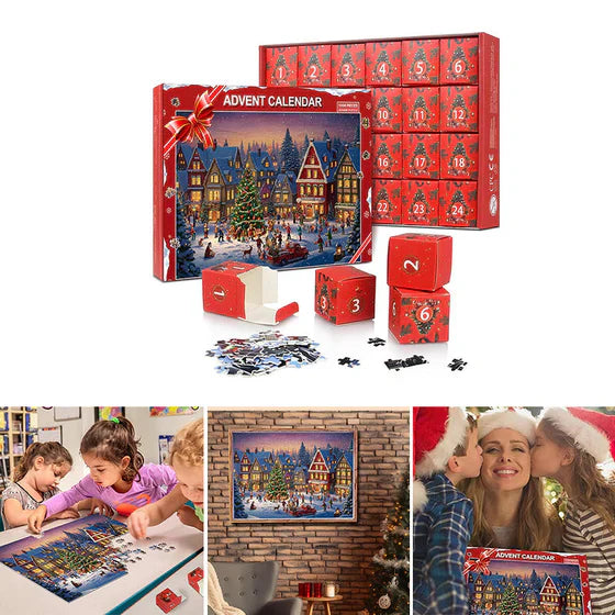 Christmas Advent Calendar Jigsaw Puzzle 1000pcs