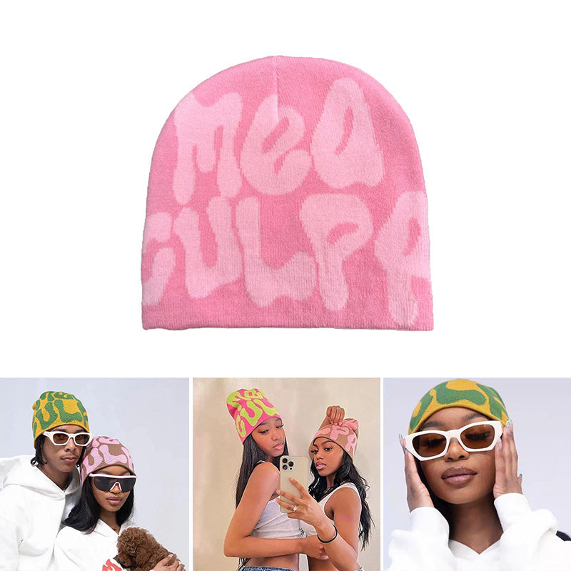 Hip Hop Lettering Knitted Hat