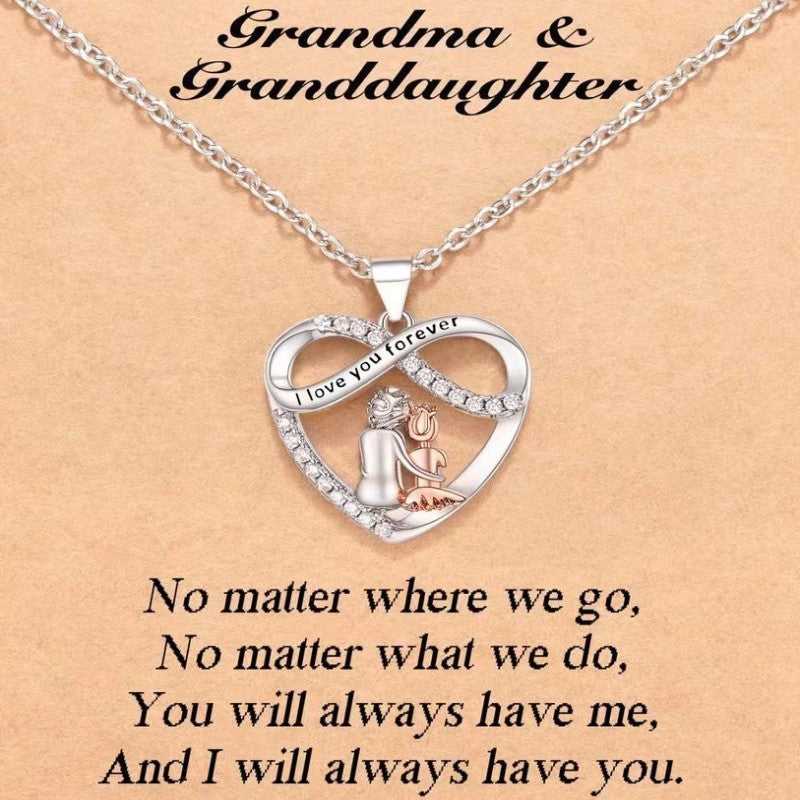 Love You Forever Heart Necklace