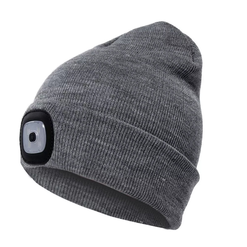LED Knitted Winter Beanie Hat