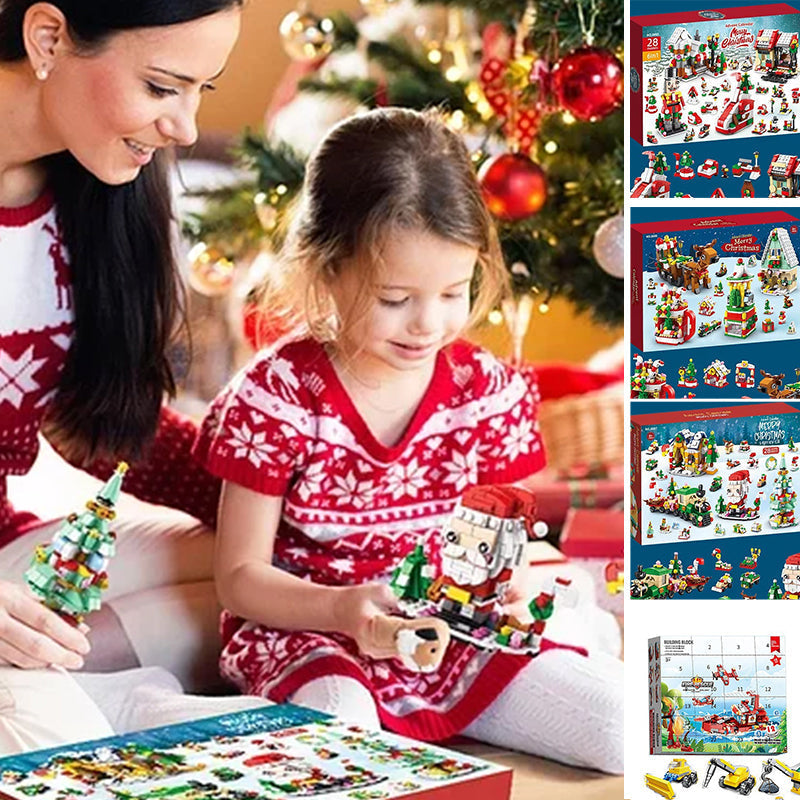 Advent Calendar Kids With Christmas Building Blocks