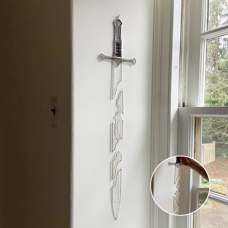 The Shards of the Blade Stained Glass Hanging