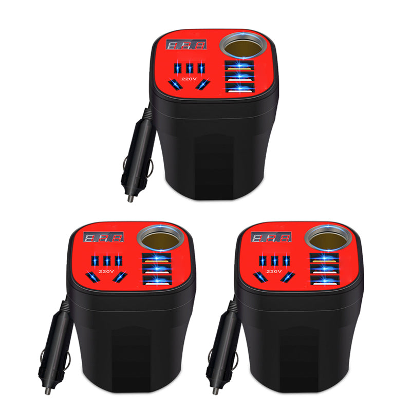 Car Mounted Cup Type Inverter Converter QC Charger