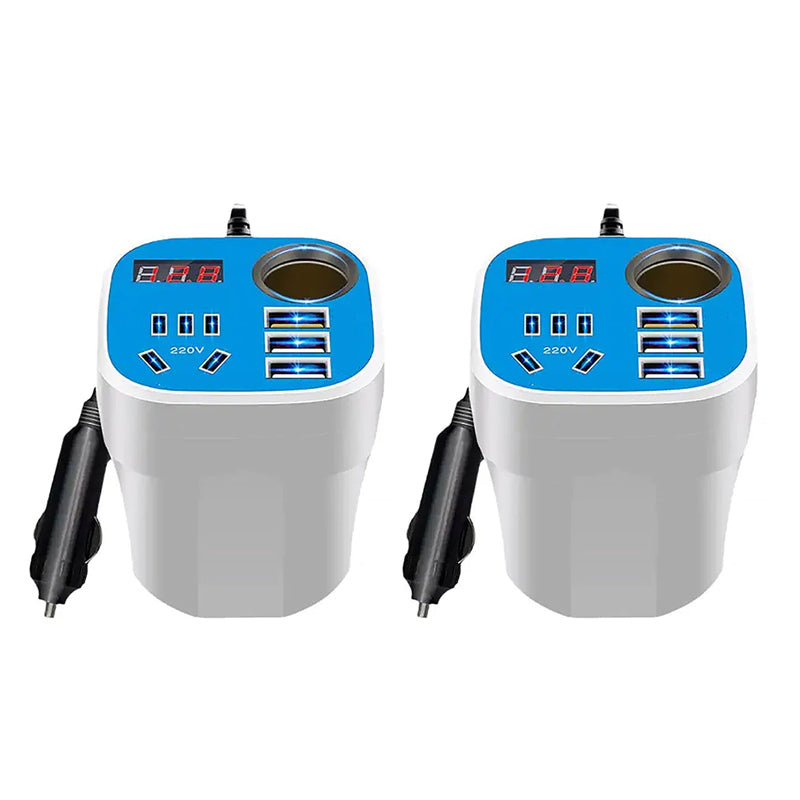 Car Mounted Cup Type Inverter Converter QC Charger