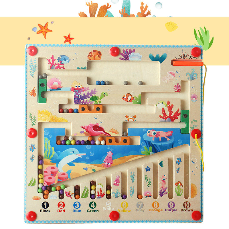 Magnetic Wooden Maze Toy Set