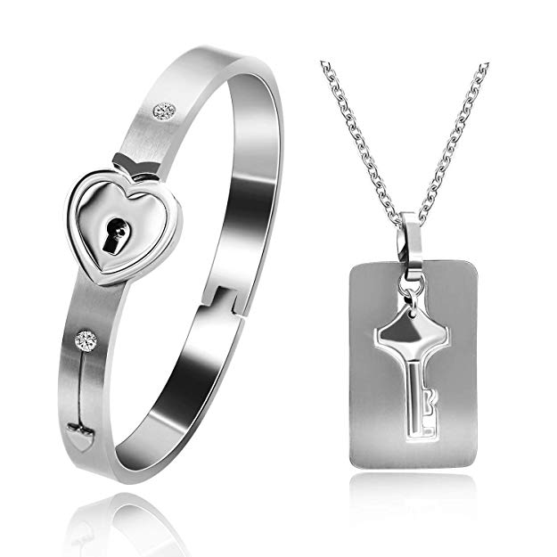 Heart Lock Bracelet & Necklace