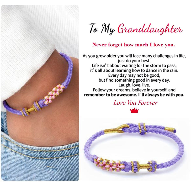 Grandmother And Granddaughter Blossom Knot Bracelet