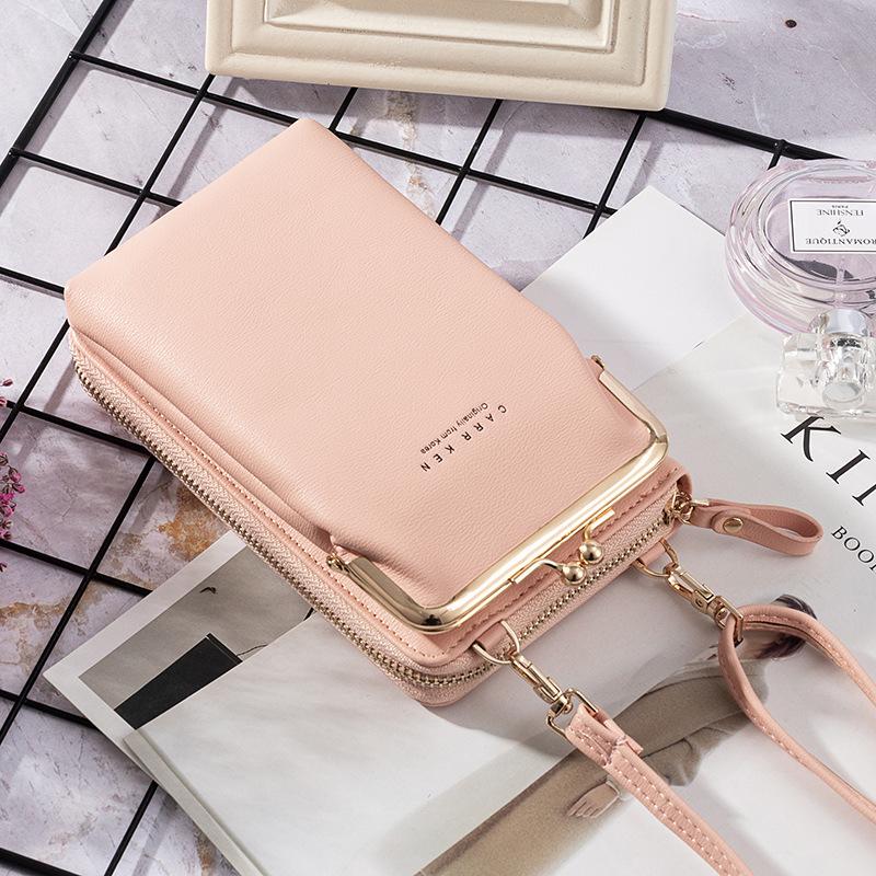 New Fashion Women Phone Bag Solid Crossbody Bag