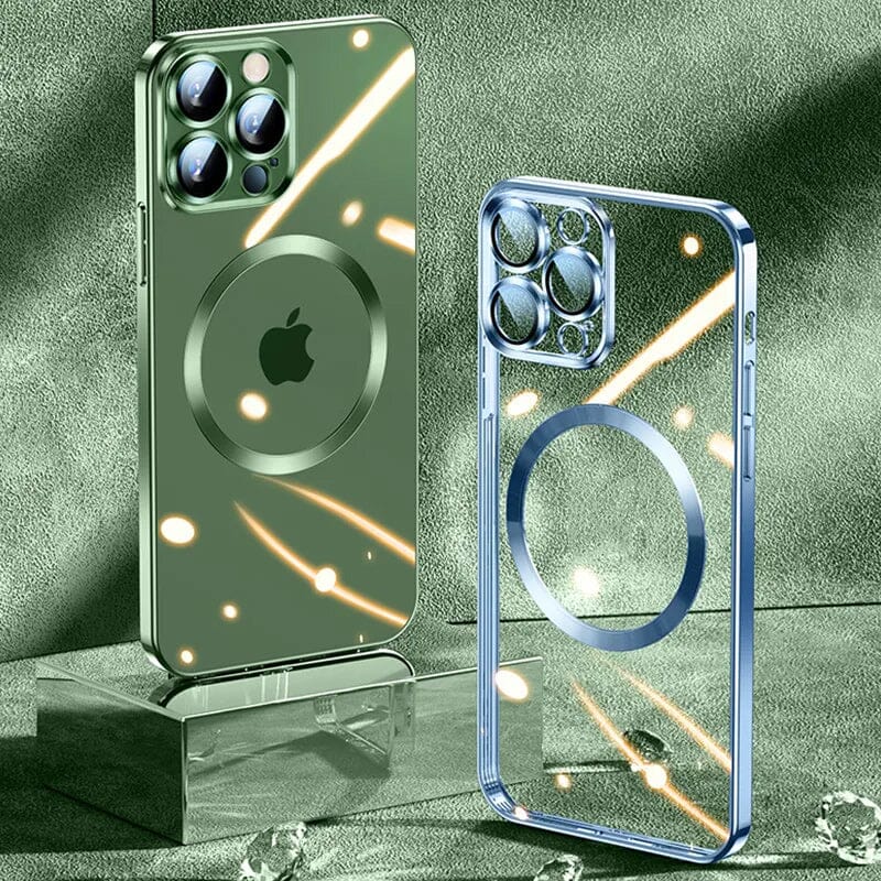 Electroplating Wireless Magnetic Charging All-Inclusive Lens iPhone Case