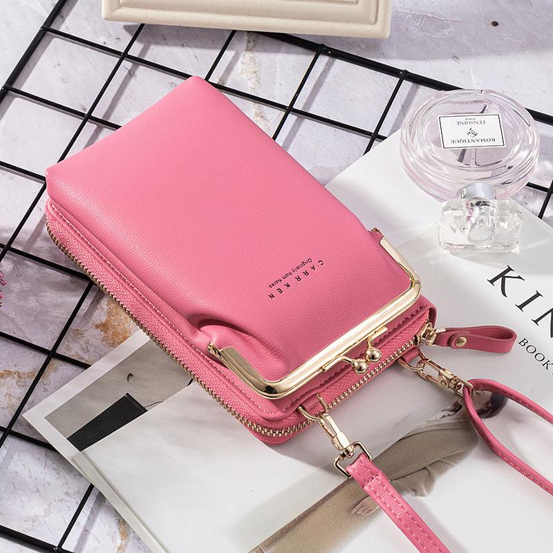 New Fashion Women Phone Bag Solid Crossbody Bag