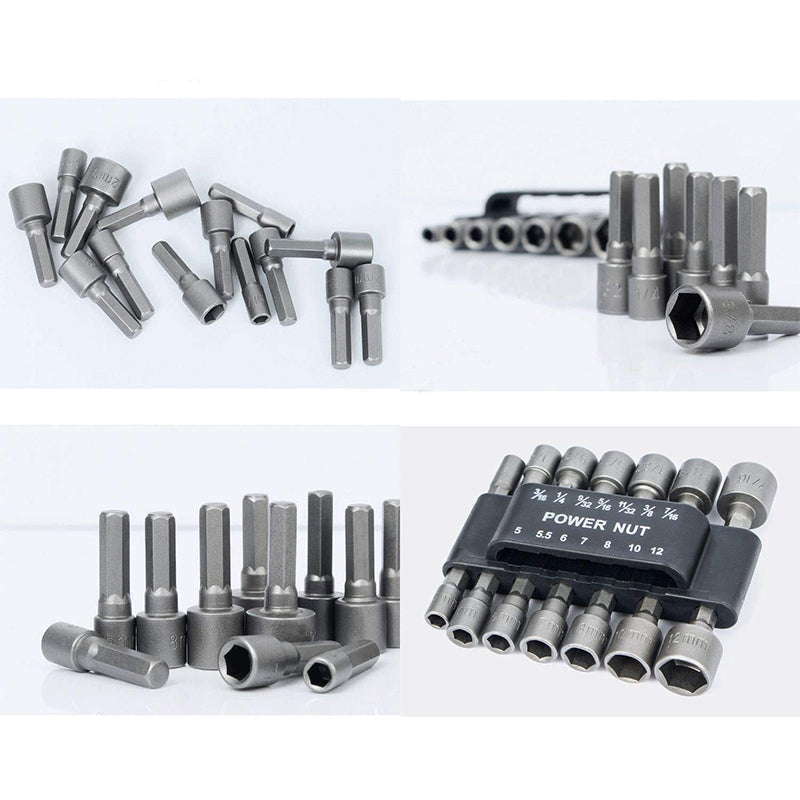 14Pcs Quick Release Magnetic Nut Setter Set
