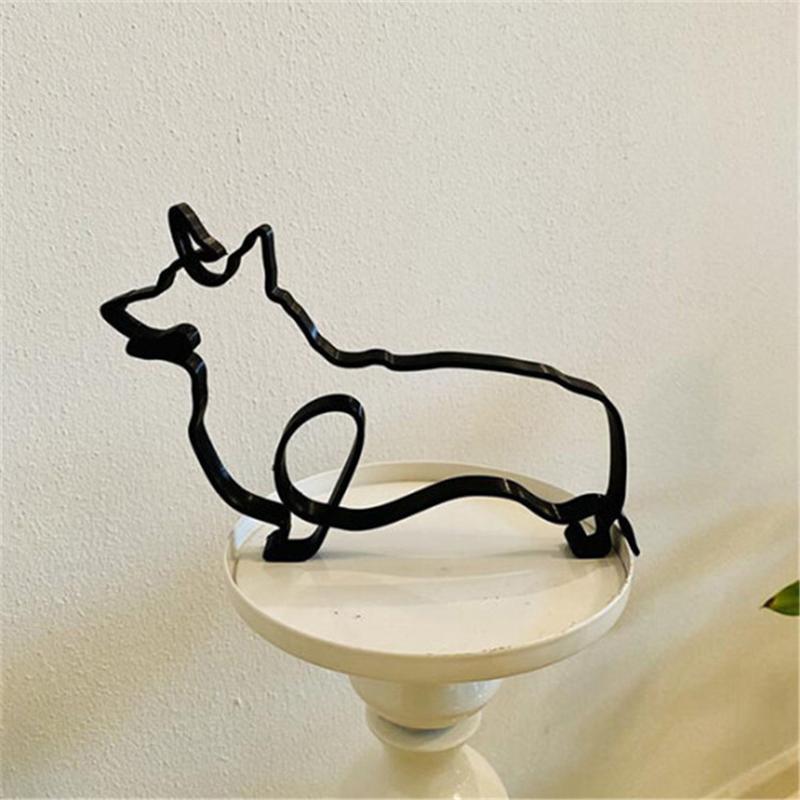 Dog Minimalist Art Sculpture