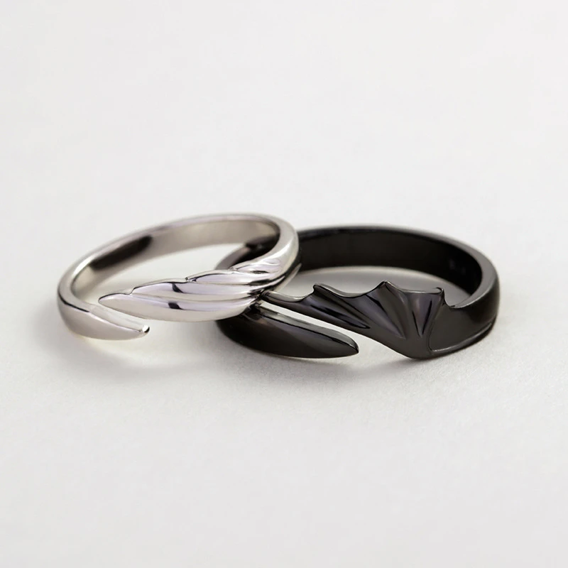 Angel And Demon Couple Ring
