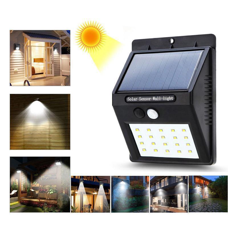 LED Solar Lamps Outdoor, Super Bright Wall Lamp with Motion Sensor
