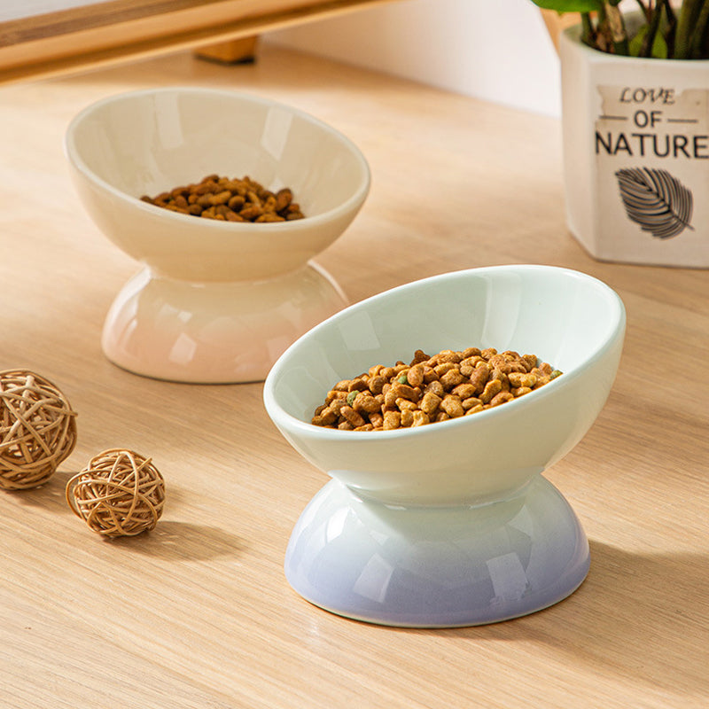 Ceramic Elevated Pet Food Bowls