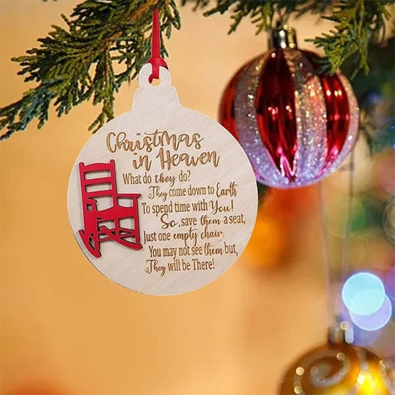 Heavenly Chair Christmas Memorial Charm