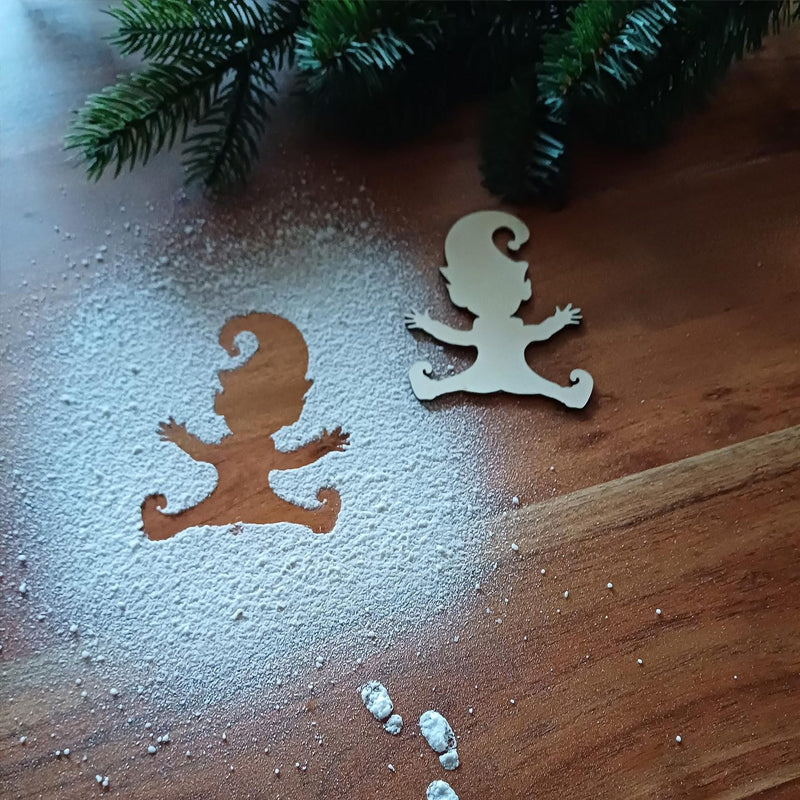 Christmas Footprints Stencil For Gnomes