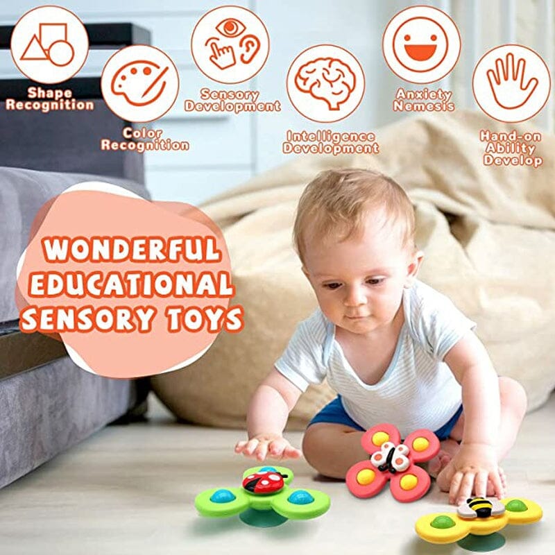 Rotating Insect Bath Toy, 3 PCs