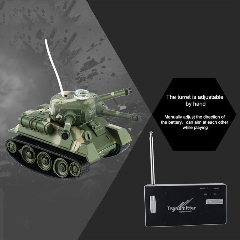 Mini remote control battle tank