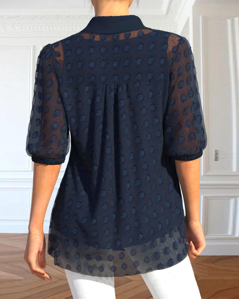 Sling Chiffon Shirt Two-Piece Set