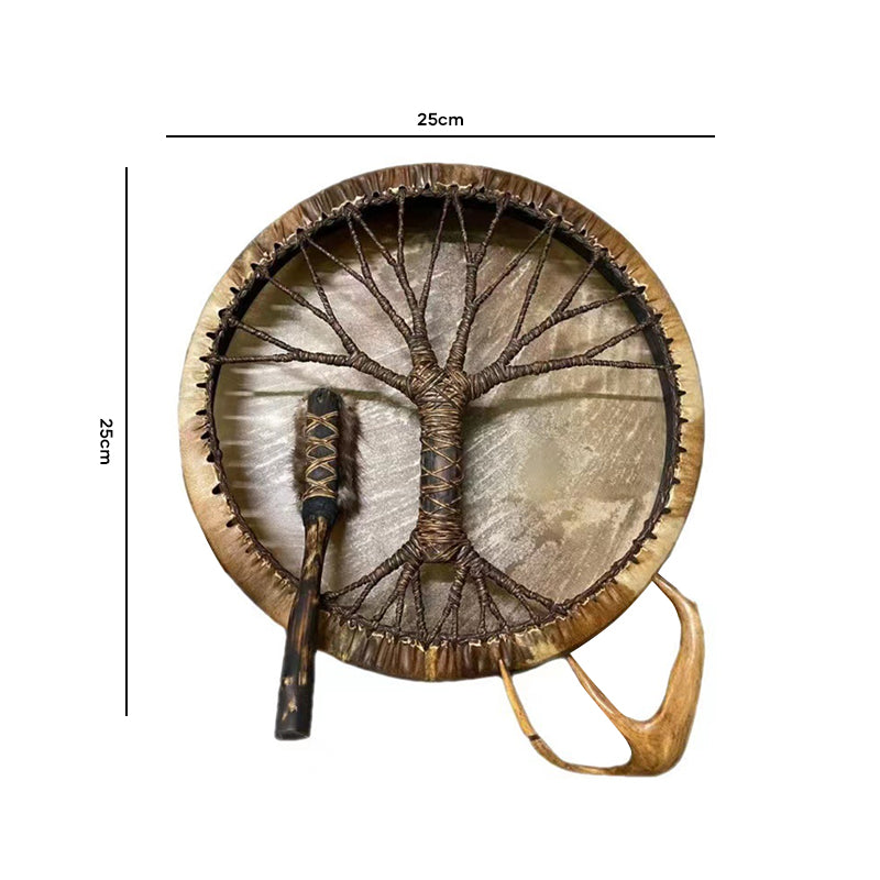 Shamanic Drum 'Tree of Life' Instrumental Ornament