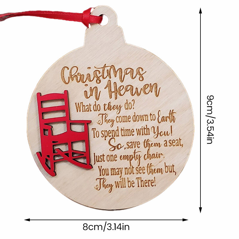 Heavenly Chair Christmas Memorial Charm