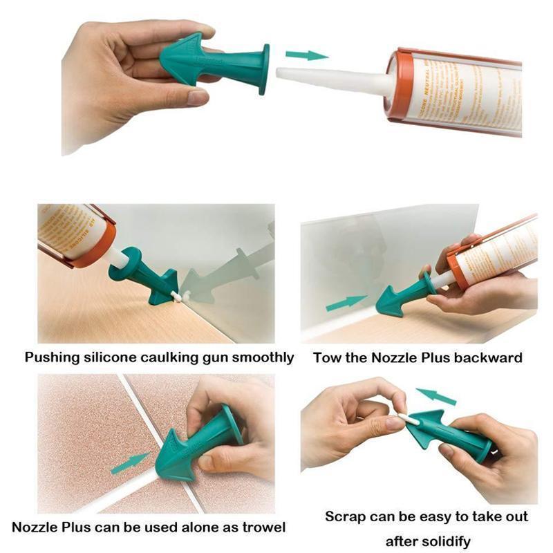 Silicone Caulking Nozzle Set ( get scraper free )